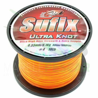 Fir monofilament Sufix Ultra Knot Neon Yellow & Orange