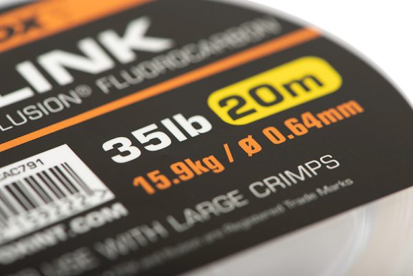 Fir monofilament Fox Edges Link Illusion Flurocarbon 35lb/0.64mm - imagine 2
