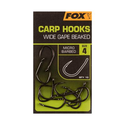 Carlige Fox Wide Gape Beaked Carp Hooks