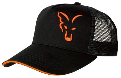Sapca Fox Black & Orange Trucker Cap