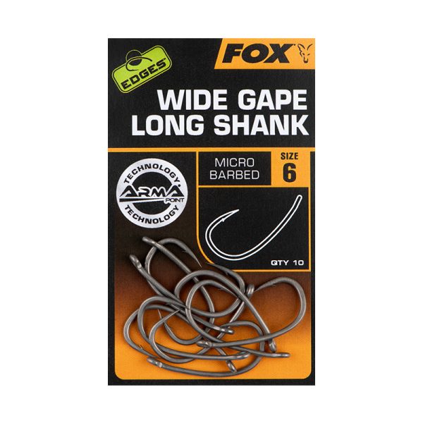 Carlige Fox Edges Armapoint Wide Gape Long Shank