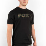 Tricou Fox Black/Camo Chest Print