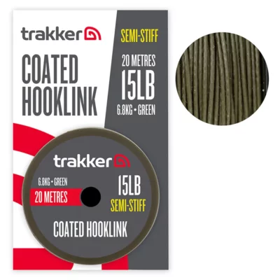 Fir Textil Trakker Semi Stiff Coated Hooklink 15lb
