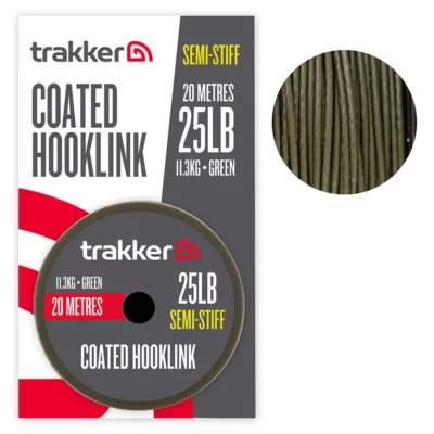 Fir Textil Trakker Semi Stiff Coated Hooklink 25lb