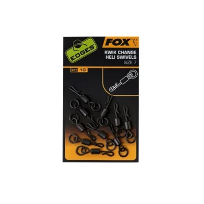 Vartej rapid cu anou Fox Edges Kwik change heli swivels, nr. 7