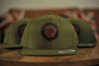 Sapca Forgotten Flavours Snapback Leather Logo, Olive